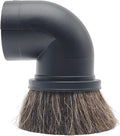Round Dusting Brush Tool Attachment for Shop Vacs 2 1/2 Inch Wet/Dry Vacuum Hose: Perfect for Cleaning Furniture, Blinds, Car Interiors- 2.5'' Replacement Shop Vacuum Accessories (Horse Hair Brush)