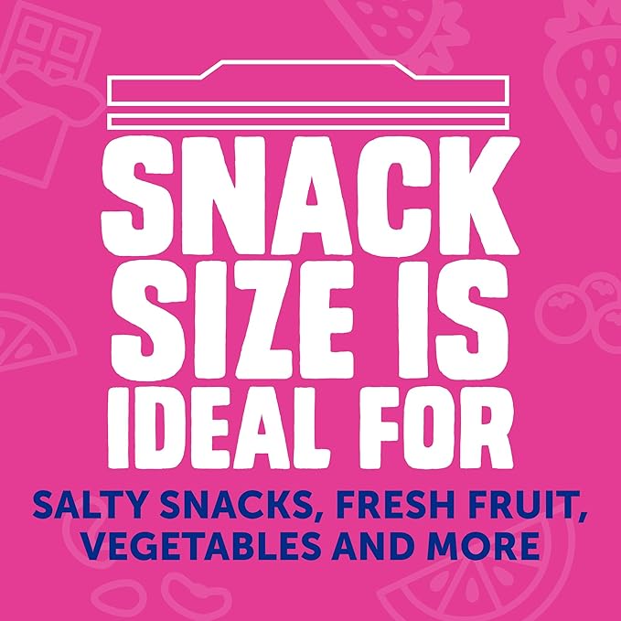 Ziploc 175 Count Sandwich and Snack Bags with EasyGuide Texture, Plastic Storage Bags with Grip 'n Seal Technology