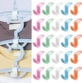 SLMT Clothes Hanger Connector Hooks 200PCS Space Saving Hanger Extender Hooks Closet Organizer for Plastic Hangers