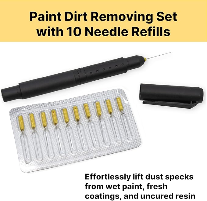 Paint Dirt Removing Tool Needle Set - Easily Remove Dust Particles from Paint, Prevent Paint from Creating Bubbles