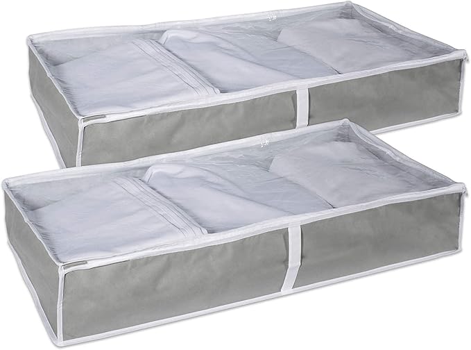 DII Breathable Closet Soft Storage Bag, Gray, Chest Size