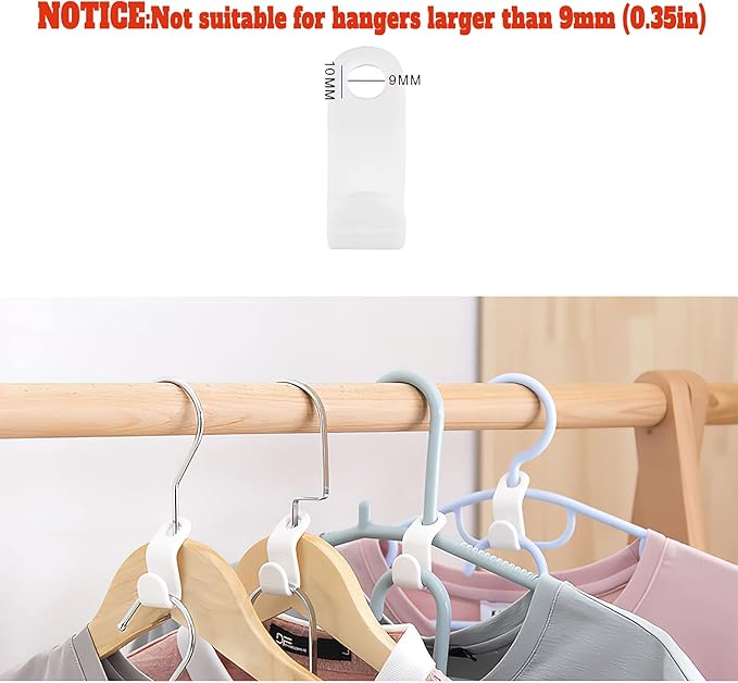 Clothes Hanger Connector Hooks 50PCS Plastic Hooks Cascading Hangers Space Saving Organizer for Heavy Duty Clothes Closet