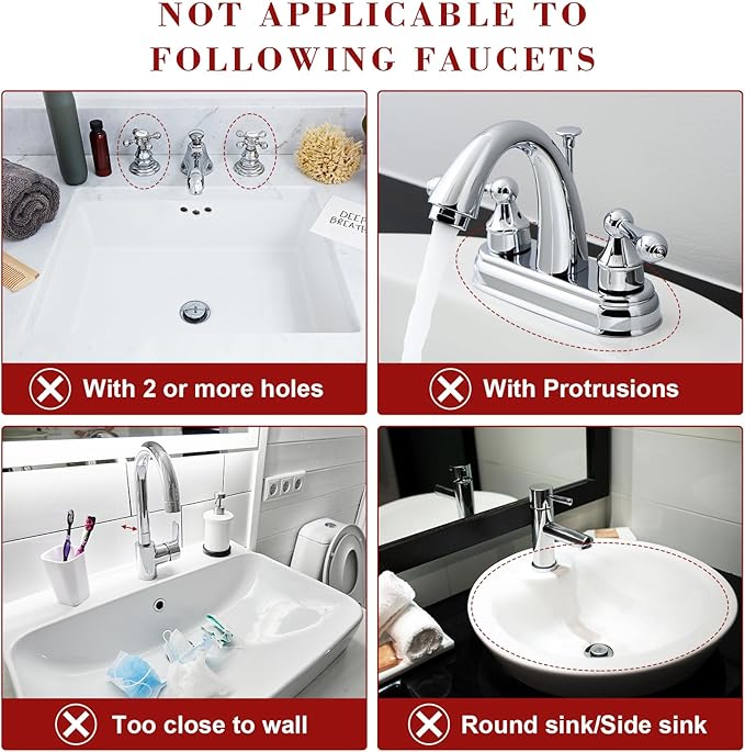 LVJING 33 inch Sink Splash Guard Mat, Sink Faucet Drying Mat, Silicone Faucet Handle Drip Catcher Tray, Longer Silicone Sink Mat for KitchenBathroom, Drip Protector Splash Countertop (Grey)