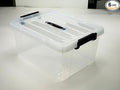 Lifetime Appliance Parts 1 PACK 91 Qt. Plastic Storage Bin Tote Organizing Container with Ultra Durable Lid & Secure Latching Buckles Stackable Extra Strength Clear w/Black Handle