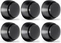 6PCS Door Stopper Wall Protector with Silicone Head, Aluminum Door Knob Wall Protector, Spring Shock Absorption Technology, 1.65" Door Stoppers for Wall, Adhesive Installation or with Screw