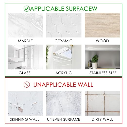 Shower Caddy Adhesive Replacement, Multipurpose Shelf Organizer Hook, Removable Mounting Squares Clear Sticky Pad Tape for Wall (20Pack)