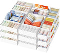 DIMJ Drawer Organizer Clothes, 26Pack Dresser Organizer, Foldable Closet Organizers and Storage, Fabric Dresser Bins, Drawer Dividers for Nursery, Baby Clothes, Underwears, Sock,White