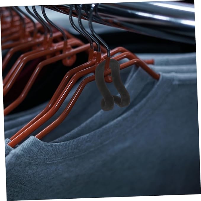 Amosfun 20pcs Space Saving Hanger Connector Hooks Slip Coat Rack Closet Hooks for Space Saver