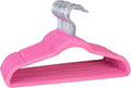 Laura Ashley Kids Velvet Hangers| 25 Pack | Durable | Lightweight | Pink | Non-Slip | Closet Organization | Holds 10lbs