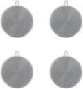 4PCS Silicone Dish Scrubber, Multipurpose Round Silicone Sponges Reusable Dish Brush Dish Brush for Kitchen Dish Dishes Fruits Vegetables(Gray)