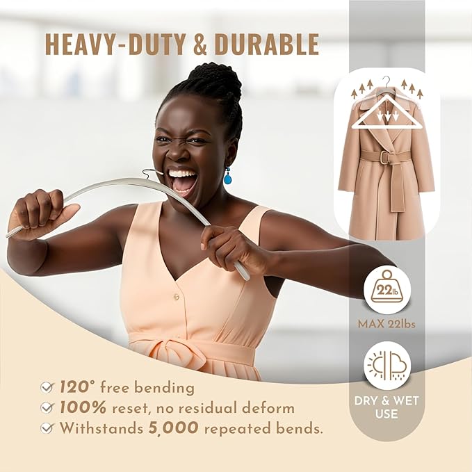 30 Pack Velvet Hangers for Clothes – Non-Slip Slim Flocked Shirt Hangers with 360° Swivel Hook, Space-Saving Felt Hanger for Coats, Sweaters, Tops, Blouses(Beige)