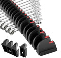 32PCS Magnetic Wrench Organizer - Modular Wrench Holder Set for Tool Drawer Storage, With Metric & SAE Labels, Tool Holder for DIY Mechanics, Fit for Screwdriver, Ratchet, Widget - Black