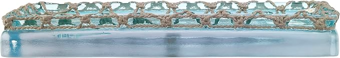 Avanti Linens - Vanity Tray, 100% Hand-Painted Resin Bathroom Accessories, Coastal Home Decor (Seaglass)