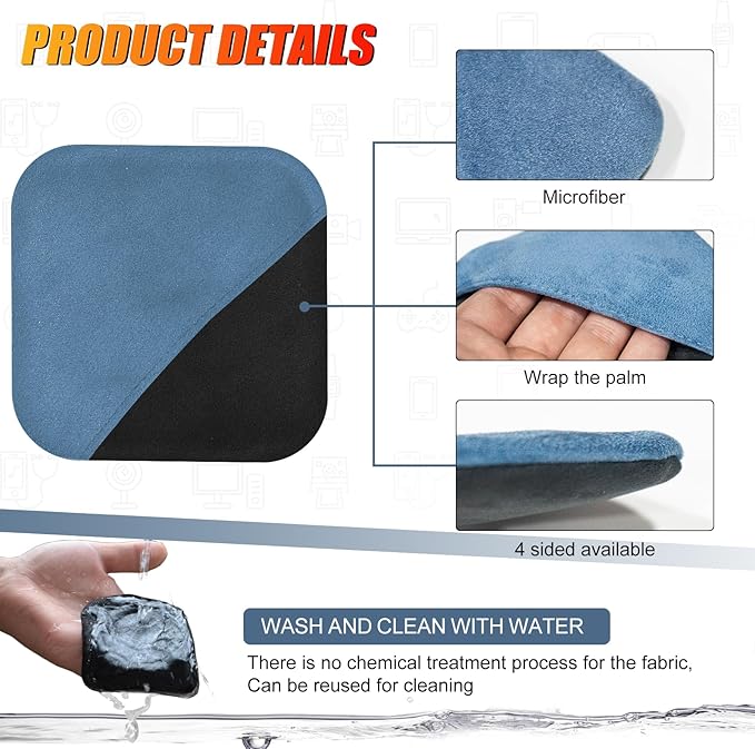 SuperKaKa 2Pack Car Screen Cleaners- Vehicle Touchscreen Microfiber Cleaning Cloth, Touch Screens Clean Wipes Cars Interior Accessories Universal for Tesla Dashboard Display (Blue)