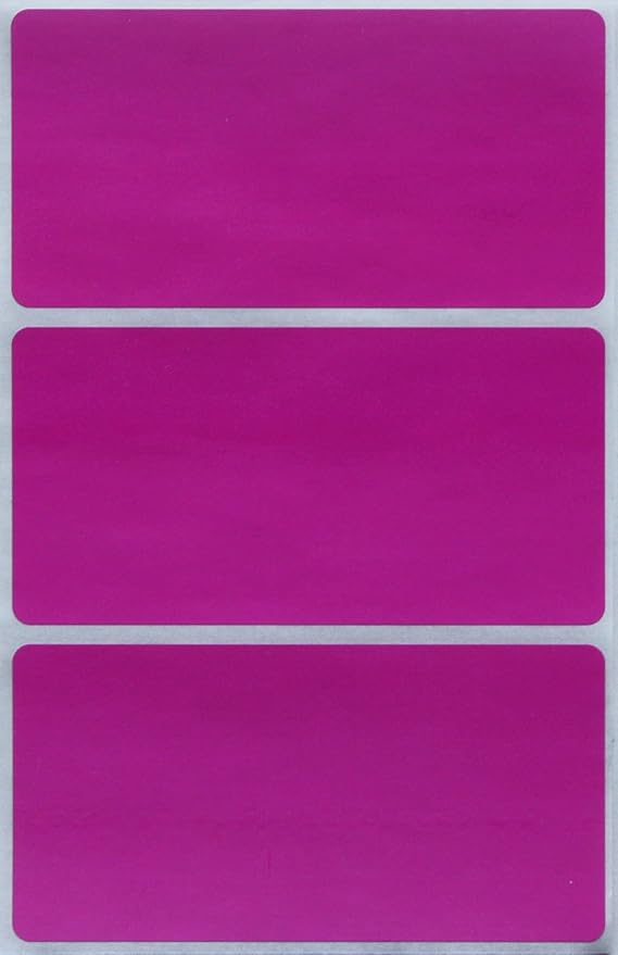 Royal Green Rectangular Stickers Color-Coding Labels for Organizing, Moving, and Storage Boxes 4" x 2" Stickers to Write On Name Tags, 150-Pack (Purple)