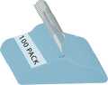 Simplify Kids 100 Pack Velvet Hangers with Shark Icon in Light Blue