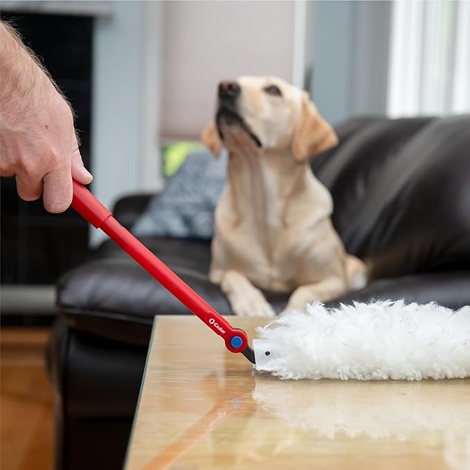 O-Cedar Flex & Catch Heavy Duty Dusting Kit with 15 Disposable Duster Refills | New & Improved Model | Extendable 3 Ft Handle with Stay-On Duster Hook | Traps 3X More Dust Than Feather Dusters