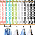 College Dorm Room Essentials, Closet Organizers and Storage, Magic Hangers Space Saving with 360° Swivl Hooks for 120 Clothes, Plastic Clothes Hanger, Organization Home Apartment Essentials, 24 Pack