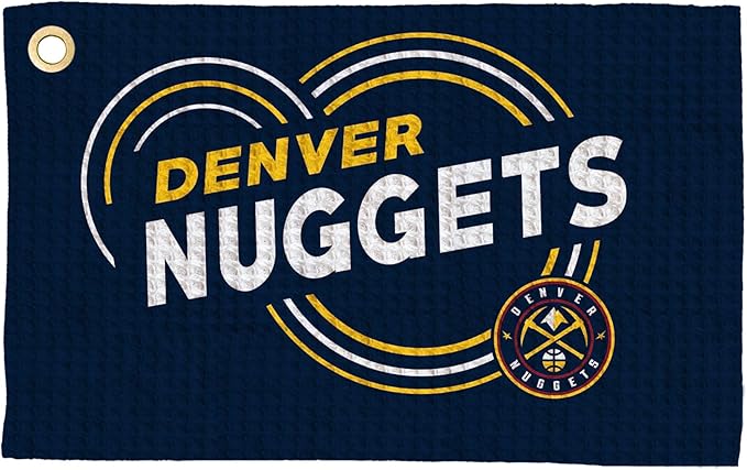 Northwest NBA Golf Towel – Official Licensed Microfiber Waffle Fabric, Absorbent 16x25 in Club Cleaning Accessory