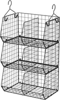 3 Tier Closet Hanging Shelves with Divider, Extra Large Closet Organizers and Storage, Clothes Hanging Organizer Clothing Sweaters Handbags Clutches Accessories