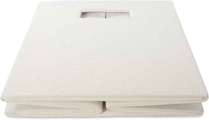 DII Poly-Cube Storage Collection Hard Sided, Collapsible Solid, Large, Off White