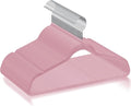 Velvet Hangers 100 Pack, Non-Slip Suit Clothes Hangers with 360 Degree Swivel Hook for Space Saving, Coats, Pants, Pink