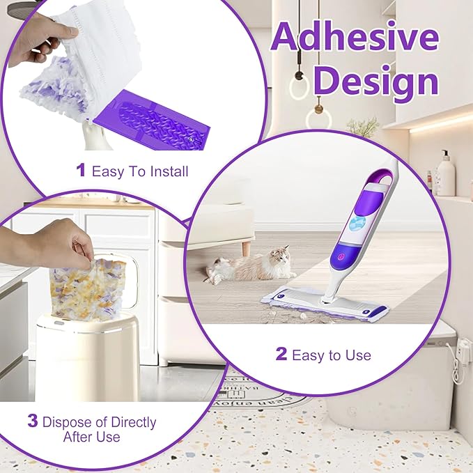 40 Count Power Mop Pads for Swiffer Power Mop Multi-Surface Mop,for Swiffer Wet Pads Refill,Wood Floor Pads for Swiffer Power Mop Wood Mop,Refills for Swiffer Mop Pads for Floor Cleaning
