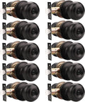 Probrico 10 Pack Interior Bathroom Privacy Keyless Doorknobs Door Lock Lockset in Oil Rubbed Bronze