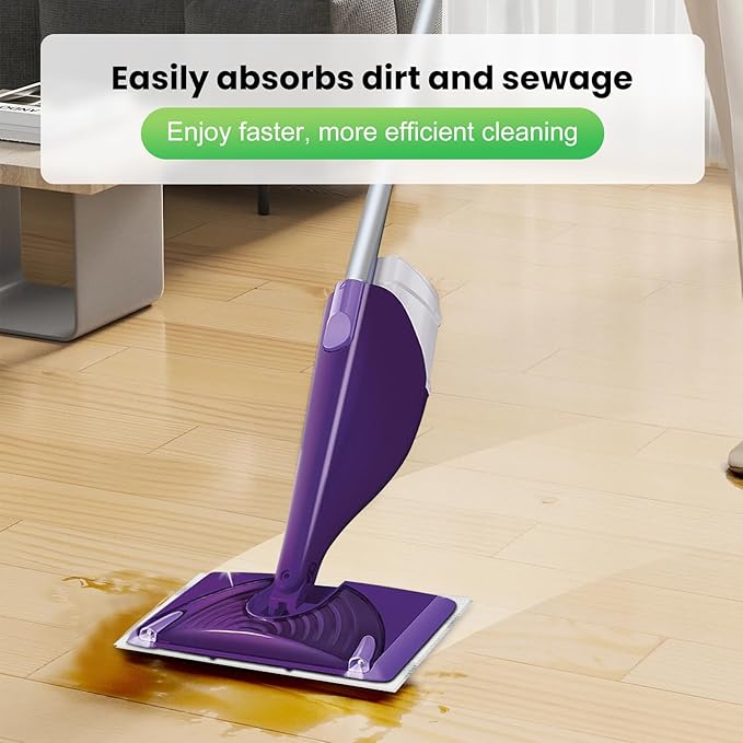 42 Count Disposable for Swiffer Wet Jet Pads for Swiffer WetJet Spray Mop, Extra Strong Dirt Locking and Water Absorbent, Powerful Stain Removal