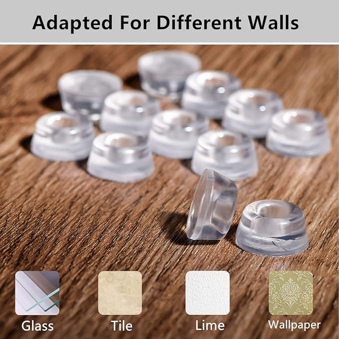 Wall Protectors from Door Knobs 12PCS, Door Knob Wall Protector, Door Stoppers for Wall, Door Stoppers Wall Protector, Door Handle Stopper