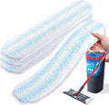 AIR U+ Mop Replacement Pads for O Cedar H2prO Flat Mop System, 4 Pack Mop Pads, Machine Washable Reusable Microfiber Mop Heads Replacements for O-Cedar H2Pro Refills Clean for All Floors Types