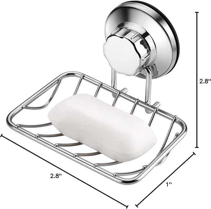 iPEGTOP Rotate Lock Vacuum Suction Cups for Bath Shelf Shower Caddies, Two Suction Cup