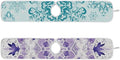 Sink Faucet Absorbing Mat Kitchen Sink Splash Guard Splash Faucet Drip Catcher for Bar RV Bathroom 2PCS 30x5.5in Lavender Flowers Teal Mandala Purple