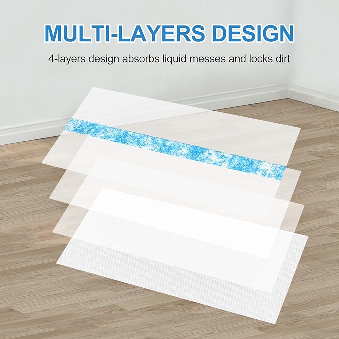 Mop Pads Refills Compatible with Swiffer WetJet Hardwood and Floor Spray Mop,10 Count Disposable Heavy Duty Mop Refill Pads with Scrub Strip,Thick and Absorbent Multi Surface Wet&Dry Mop Pad Refills