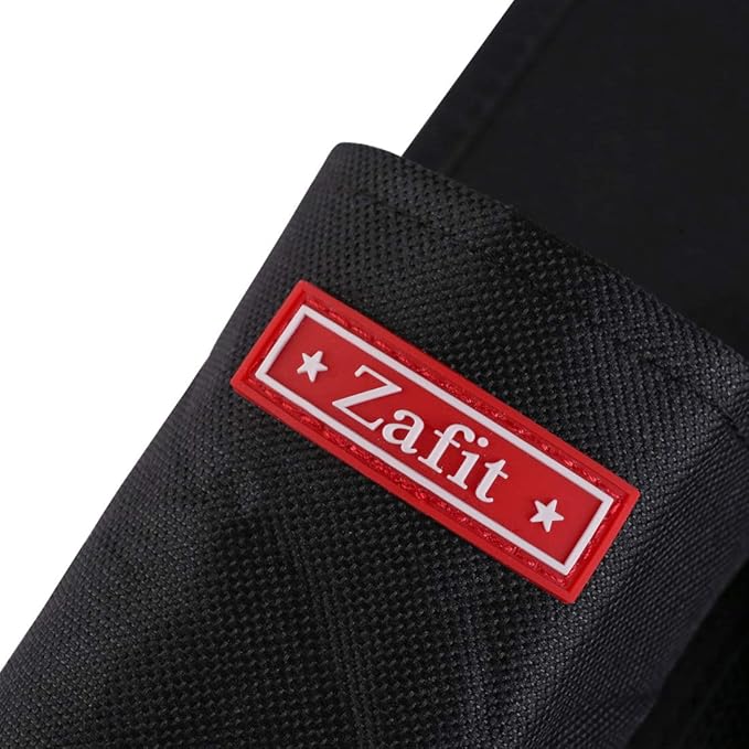 Zafit 5 Pockets Bedside Caddy, Bedside Storage Organizer for Water Bottles, Magazines, Phone, Glasses (5 Pockets-Black)