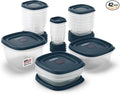 Rubbermaid EasyFindLids Food Storage Containers in Special-Edition Insignia Blue, 42 Piece