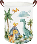 Dinosaurs Baby Laundry Hamper,Collapsible canvas laundry basket,Dinosaur Baskets for Boys,Dragon dirty clothes basket,Baby Room decor(Roaring dinosaur)