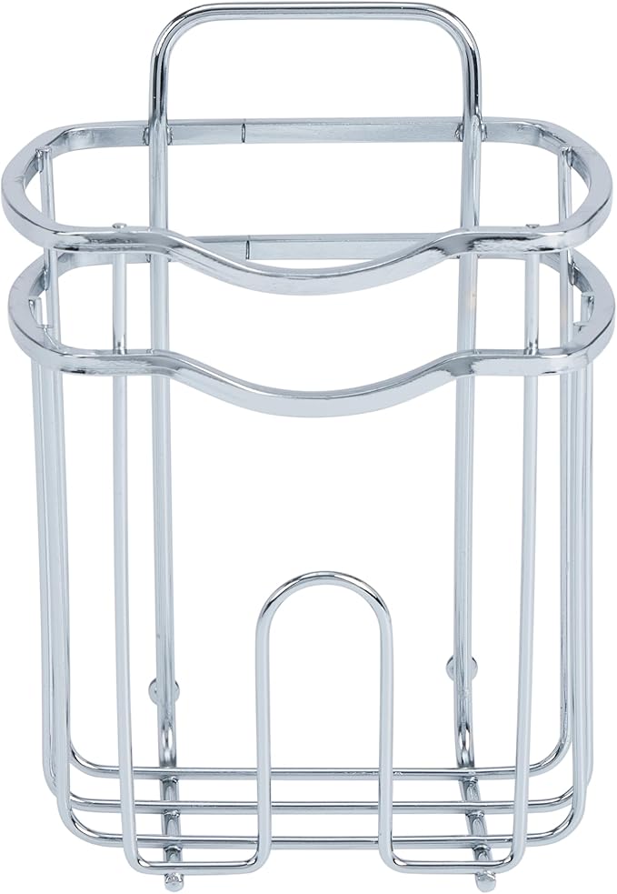 Bath Bliss Adhesive Shower Caddy Organizer | 5 Piece Set | 2 Soap Dishes | 1 Small Organizer | 2 Large Organizers | Bathroom Organization | Holds Up to 15lbs | Easy to install | Chrome