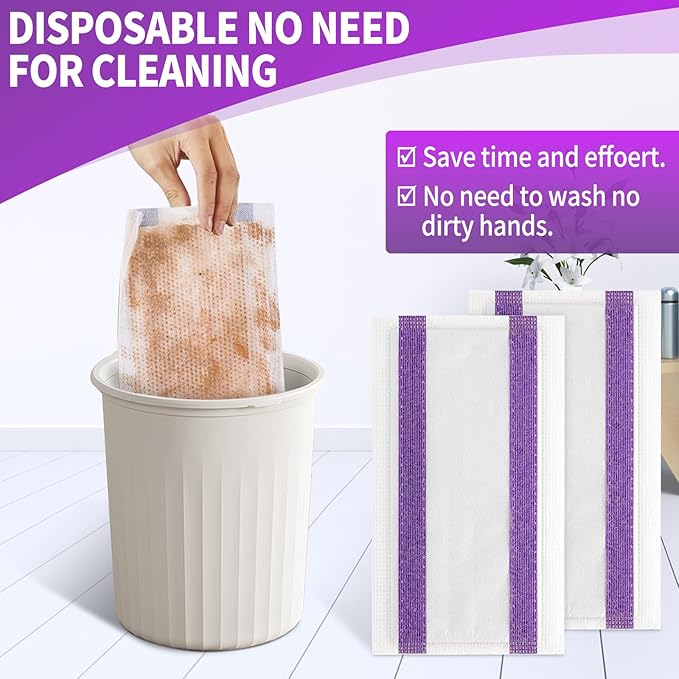 40 Counts Disposable Mop Pad Refills for Swiffer Wet Pads Refill, Replacement for Swiffer Wet Jet Pads Disposable Wet Jet Hardwood Floor Spray Mop Pads Refills, Thickness & Absorbent