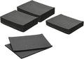 uxcell Felt Furniture Pads, 24Pcs 5.91" x 7.87" Adhesive Backed Felt Non-Slip Anti-Scratch Chair Leg Protectors for Protecting Hardwood Floor, Black