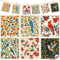 6Pcs 6 Styles Bird Swedish Dishcloths for Kitchen 7.7 x 6.8 Inch Reusable Quick Drying Sponge Bird Dish Cloths Bulk Biodegradable Absorbent Towels for Home Countertop Tableware Cleaning Use