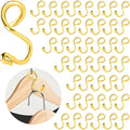 Clothes Hanger Connector Hooks Gold Hanger Extender, Sturdy Metal Hooks for Closet Wardrobe Space Saver (45 Gold)