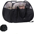 Collapsible Laundry Basket, 90L Foldable Pop Up Laundry Hamper with Reinforced Handles, Tear Proof Mesh Dirty Clothes Hamper for Laundry (Black)