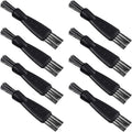 Patelai 8 Pieces Electric Shaver Cleaning Brush Small Clipper Brushes for Cleaning Razor Shaver Cleaner Black Double Sided Nylon Bristles Electric Trimmer Set Keyboard