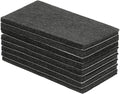 uxcell Felt Furniture Pads, 8Pcs 3.94" x 1.97" Adhesive Backed Felt Non-Slip Anti-Scratch Chair Leg Protectors for Protecting Hardwood Floor, Black