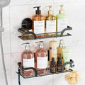 TAILI Shower Caddy Suction Cup 2 Pack, Heavy Duty Bathroom Basket, Bath Shelves for Inside, Stainless Steel Shower Holder for Bathroom Storage & Home Decor,Black