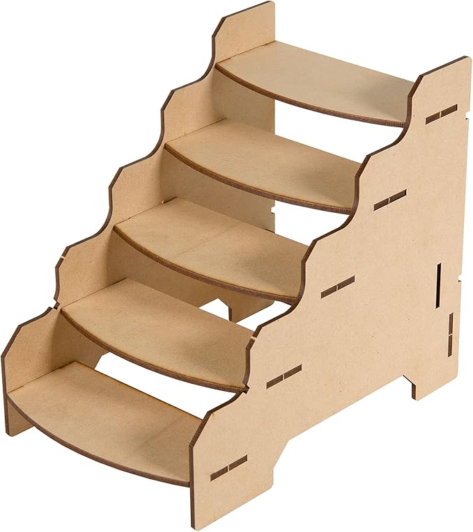 The Broken Token Modular Paint Rack - Half Shelf Organizer for Paint Bottles, Pots, Miniatures, Arts & Crafts Supplies - Customizable Extended Storage for Your Pieces, with Easy Organization & Access