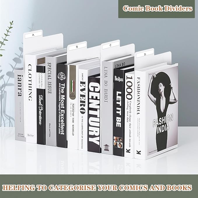 70 Pieces Comic Book Dividers with Tabs,Patient Divider Cards,Card Dividers Comic Book Boards for Storage Boxes 11.22 X 7.24 Inche