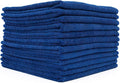 The Rag Company - All-Purpose Microfiber Terry Cleaning Towels - Commercial Grade, Highly Absorbent, Lint-Free, Streak-Free, Kitchens, Bathrooms, Offices, 300gsm, 16in x 16in, Royal Blue (12-Pack)
