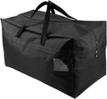 AMJ Christmas Decorations Storage Container Bag | Holds Xmas Trees, Lights, Balls etc, Unzippered Top Three Side Open Bag, Black